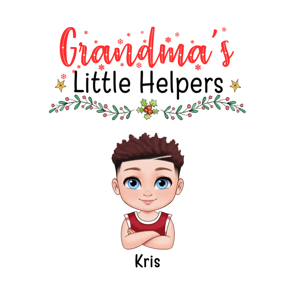Grandma's Helpers - Personalized Family T-Shirt from PrintKOK costs $ 30.99