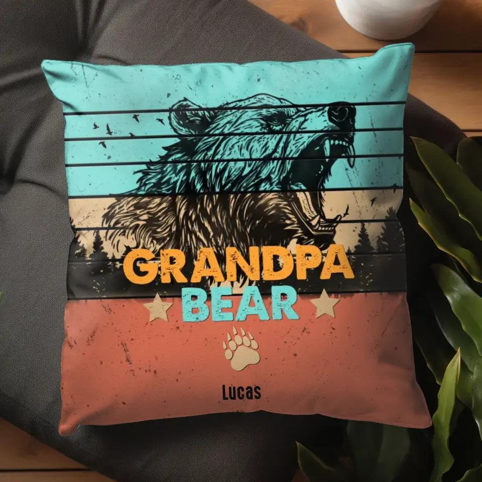 Grandpa Bear - Personalized Gifts For Grandpa - Pillow from PrintKOK costs $ 38.99