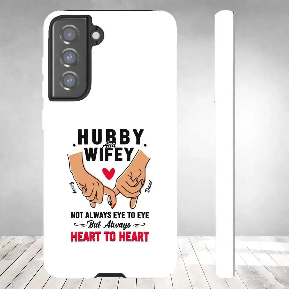 Hubby and Wifey - Personalized Gifts For Couples - Samsung Tough Phone Case from PrintKOK costs $ 29.99