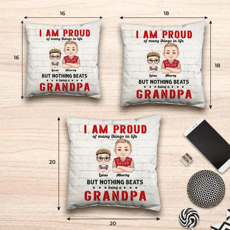 I Am Proud Of Many Things - Personalized Gifts For Grandpa - Pillow from PrintKOK costs $ 38.99
