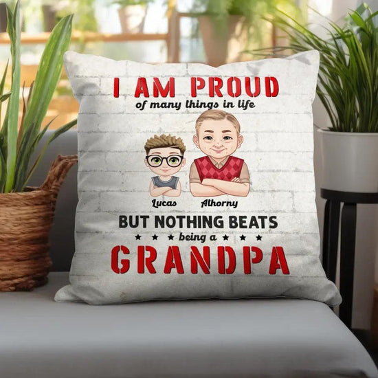 I Am Proud Of Many Things - Personalized Gifts For Grandpa - Pillow from PrintKOK costs $ 38.99