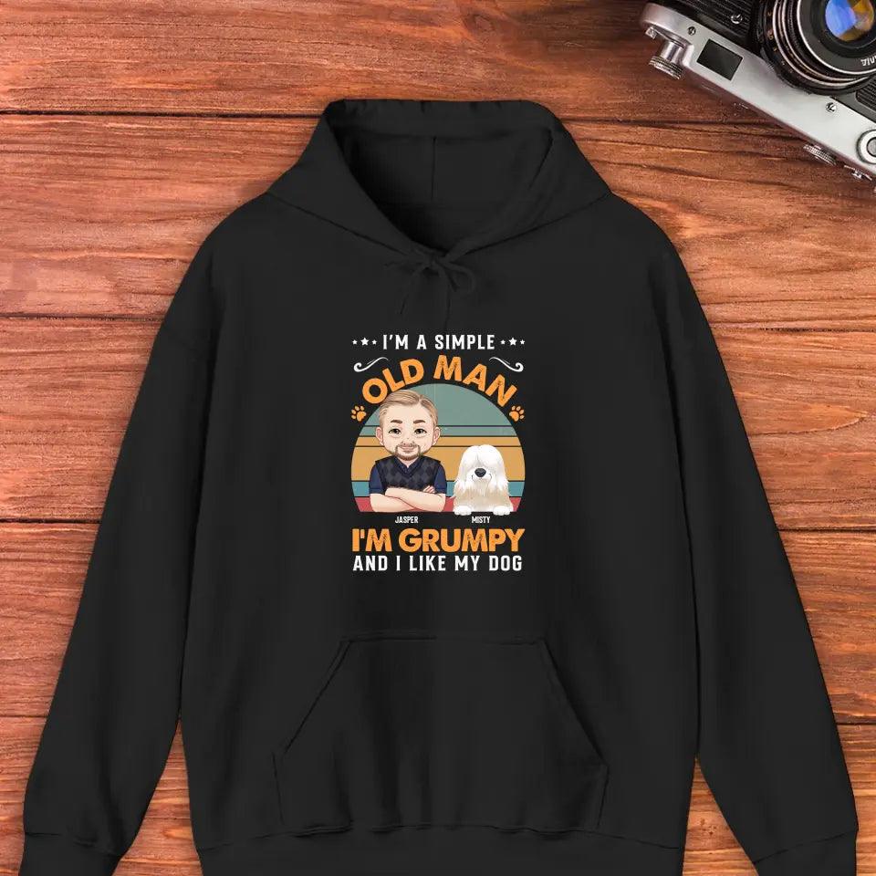 I'm A Simple Old Man - Custom Name - Personalized Gifts for Dog Lovers - Unisex Sweater from PrintKOK costs $ 51.99