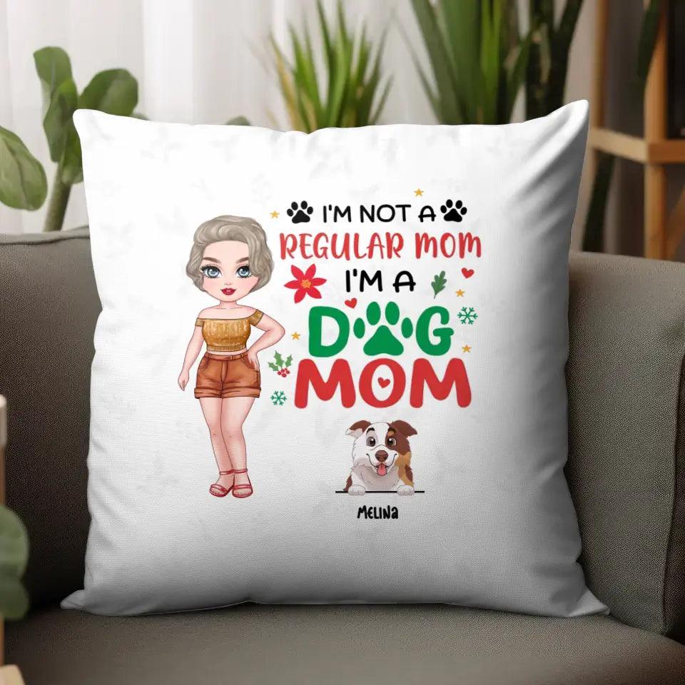 I'm Not A Regular Mom I'm A Dog Mom - Custom Name - Personalized Gifts For Dog Lovers - Pillow from PrintKOK costs $ 39.99