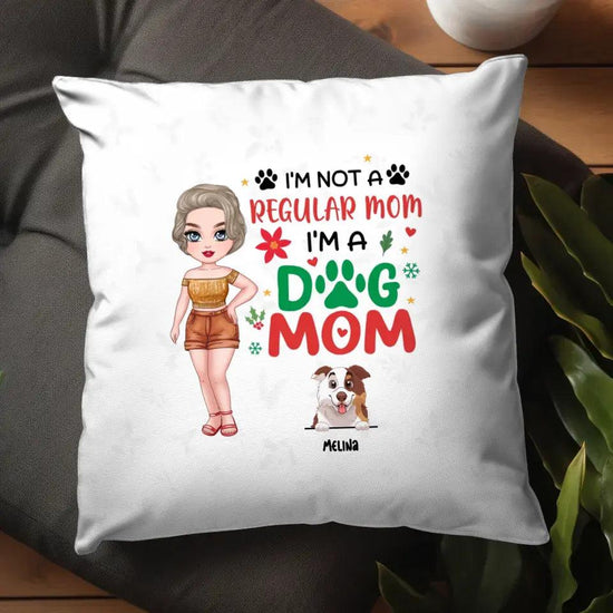 I'm Not A Regular Mom I'm A Dog Mom - Custom Name - Personalized Gifts For Dog Lovers - Pillow from PrintKOK costs $ 38.99