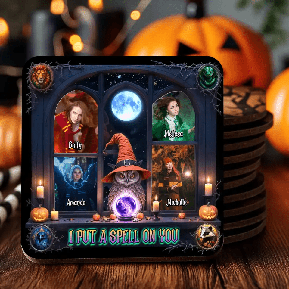 I Put A Spell On You - Custom Photo - Personalized Gifts For Bestie - Coaster from PrintKOK costs $ 28.99