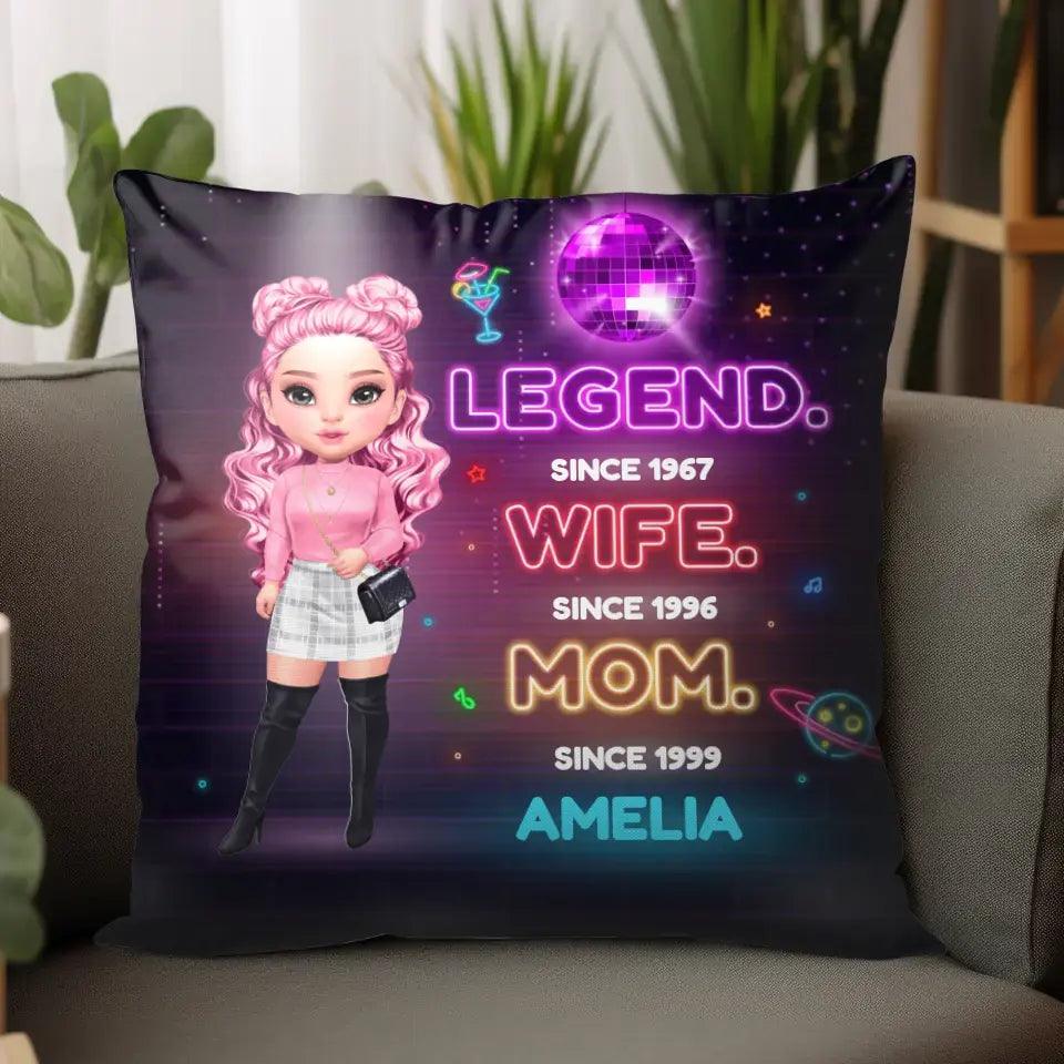 Legend Wife Mom - Custom Date - Personalized Gifts For Mom - Pillow from PrintKOK costs $ 39.99