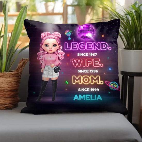 Legend Wife Mom - Custom Date - Personalized Gifts For Mom - Pillow from PrintKOK costs $ 38.99