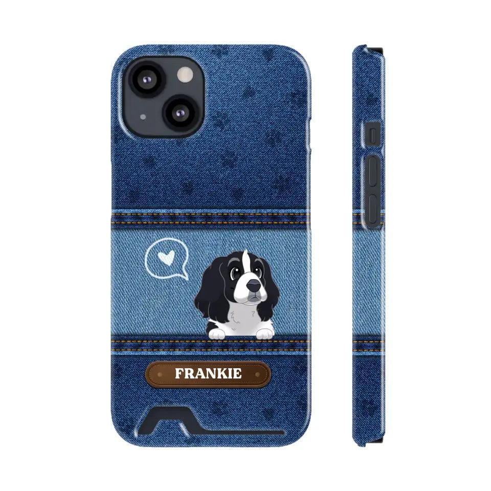 Love Dog Jean - Custom Name - Personalized Gifts For Dog Lovers - iPhone Tough Phone Case from PrintKOK costs $ 36.99