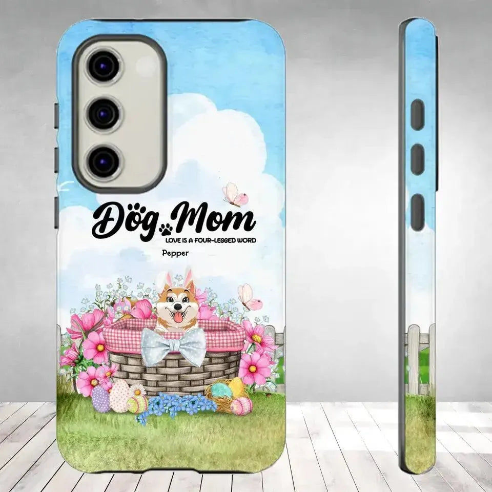 Love Is The Four-Legged Word - Custom Name - Personalized Gifts For Dog Lovers - Samsung Tough Phone Case from PrintKOK costs $ 29.99