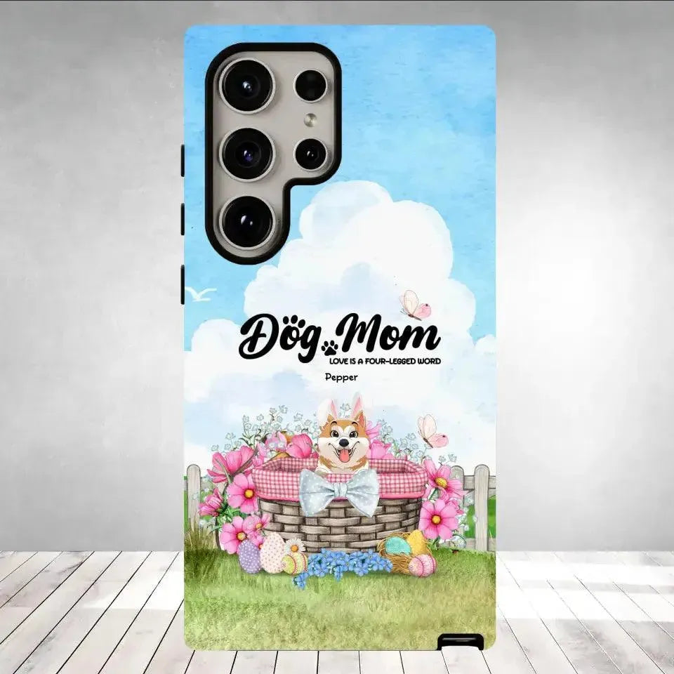 Love Is The Four-Legged Word - Custom Name - Personalized Gifts For Dog Lovers - Samsung Tough Phone Case from PrintKOK costs $ 29.99