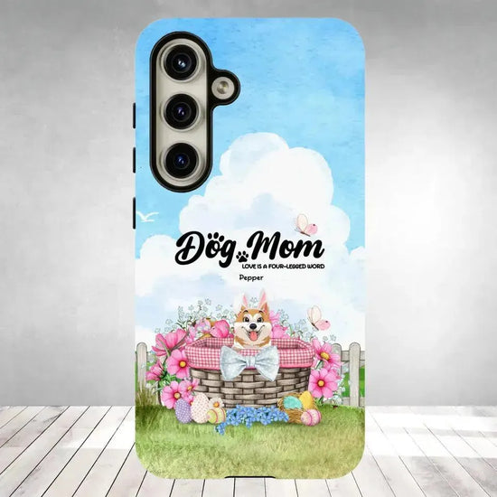 Love Is The Four-Legged Word - Custom Name - Personalized Gifts For Dog Lovers - Samsung Tough Phone Case from PrintKOK costs $ 29.99