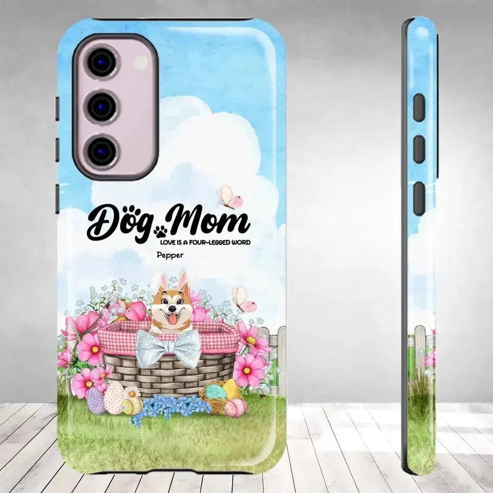 Love Is The Four-Legged Word - Custom Name - Personalized Gifts For Dog Lovers - Samsung Tough Phone Case from PrintKOK costs $ 29.99