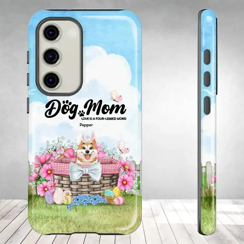 Love Is The Four-Legged Word - Custom Name - Personalized Gifts For Dog Lovers - Samsung Tough Phone Case from PrintKOK costs $ 29.99