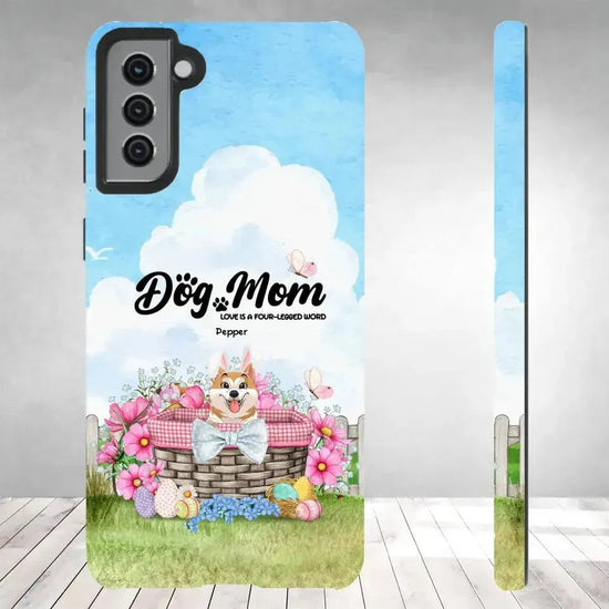 Love Is The Four-Legged Word - Custom Name - Personalized Gifts For Dog Lovers - Samsung Tough Phone Case from PrintKOK costs $ 29.99