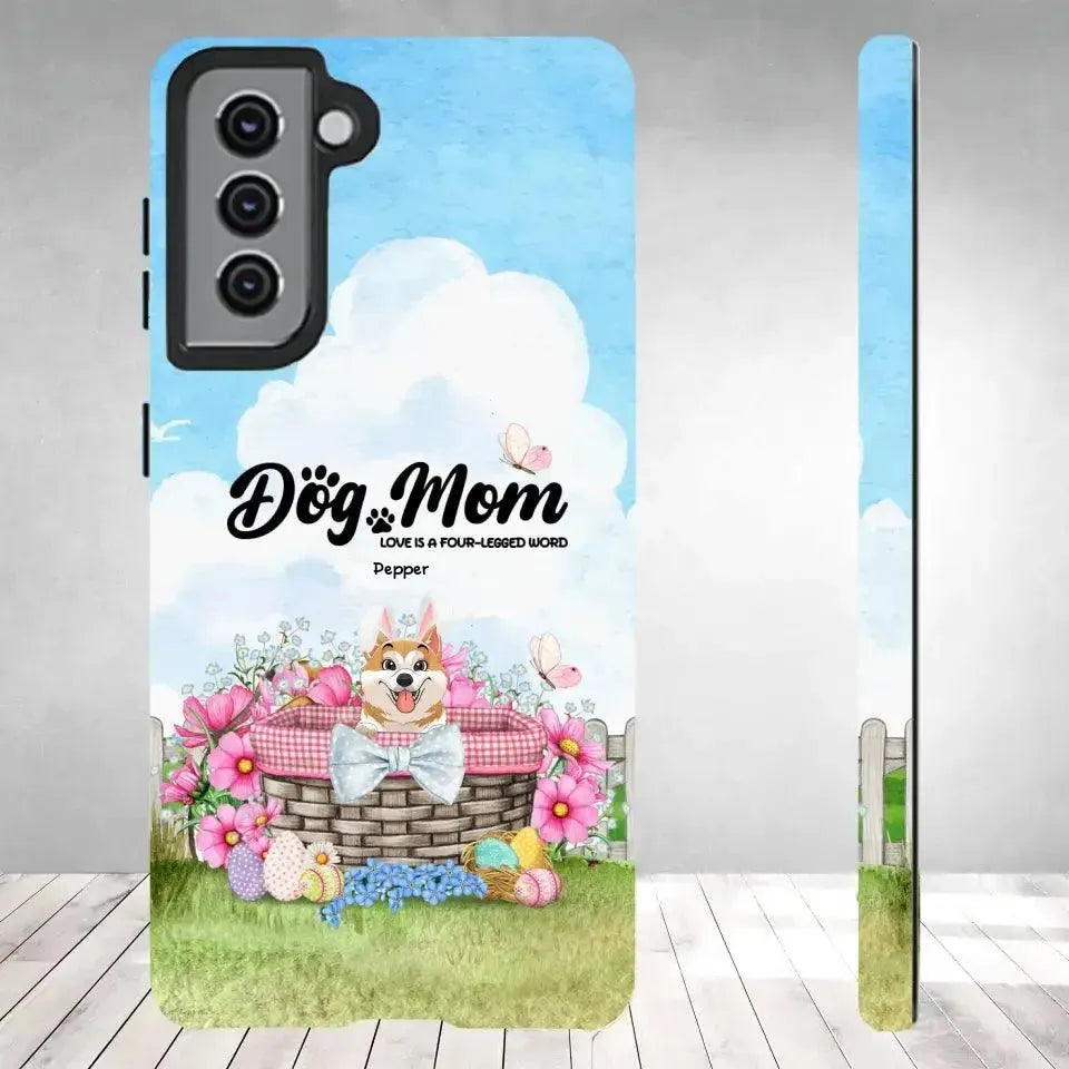 Love Is The Four-Legged Word - Custom Name - Personalized Gifts For Dog Lovers - Samsung Tough Phone Case from PrintKOK costs $ 29.99