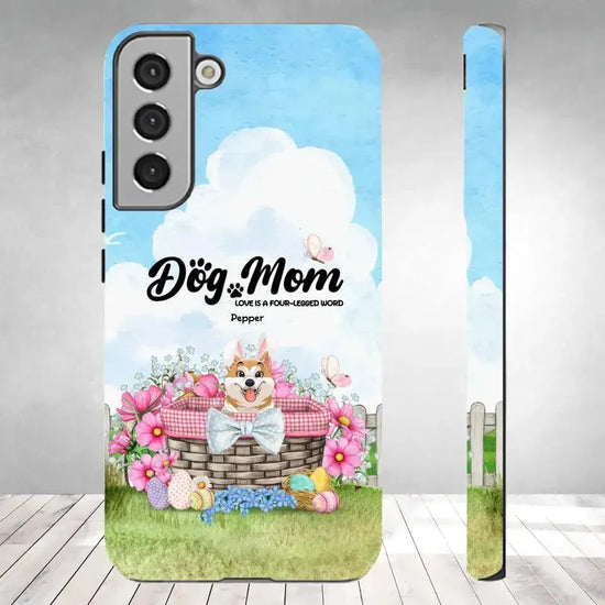 Love Is The Four-Legged Word - Custom Name - Personalized Gifts For Dog Lovers - Samsung Tough Phone Case from PrintKOK costs $ 29.99