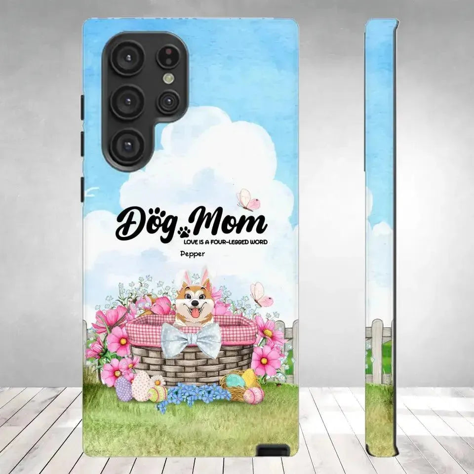 Love Is The Four-Legged Word - Custom Name - Personalized Gifts For Dog Lovers - Samsung Tough Phone Case from PrintKOK costs $ 29.99