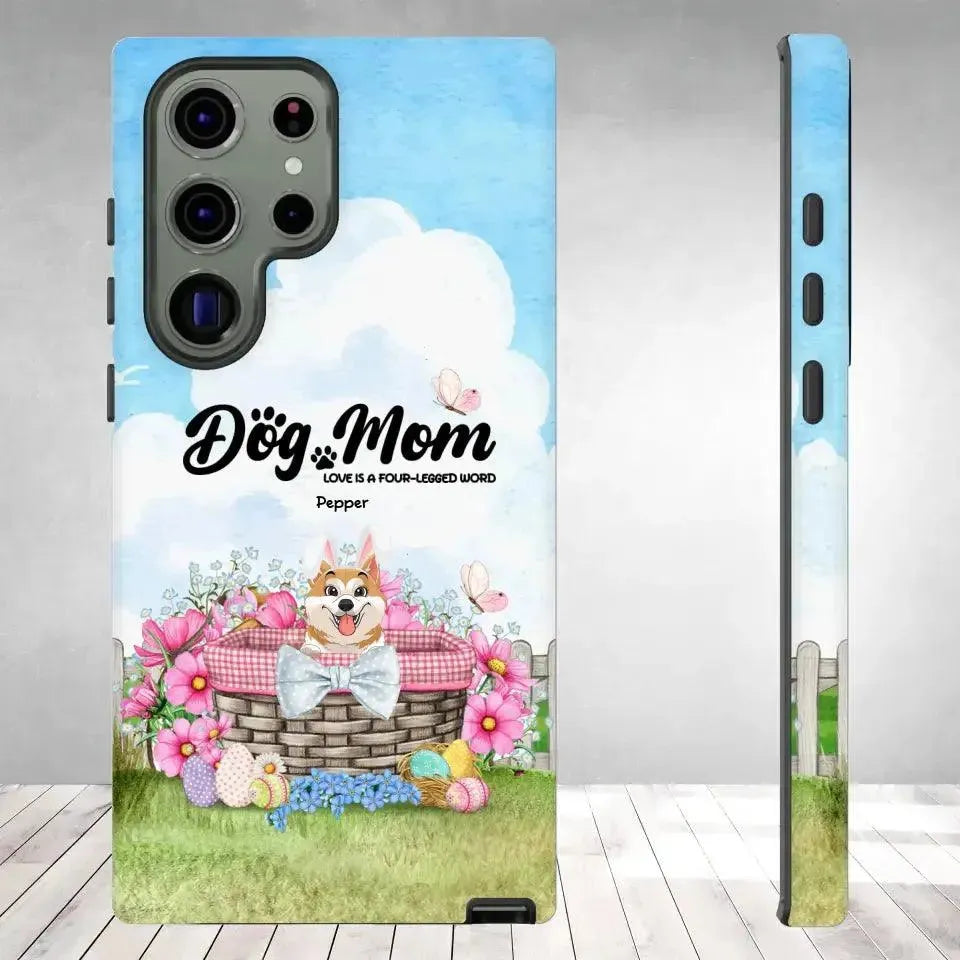 Love Is The Four-Legged Word - Custom Name - Personalized Gifts For Dog Lovers - Samsung Tough Phone Case from PrintKOK costs $ 29.99