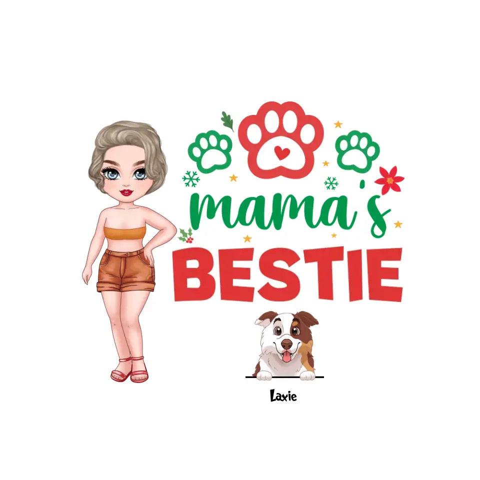 Mama's Bestie - Custom Name - Personalized Gifts For Dog Lovers - Blanket from PrintKOK costs $ 47.99