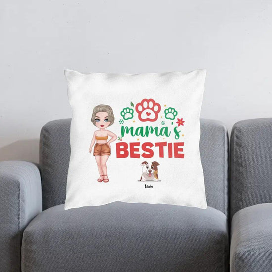 Mama's Bestie - Custom Name - Personalized Gifts For Dog Lovers - Blanket from PrintKOK costs $ 47.99