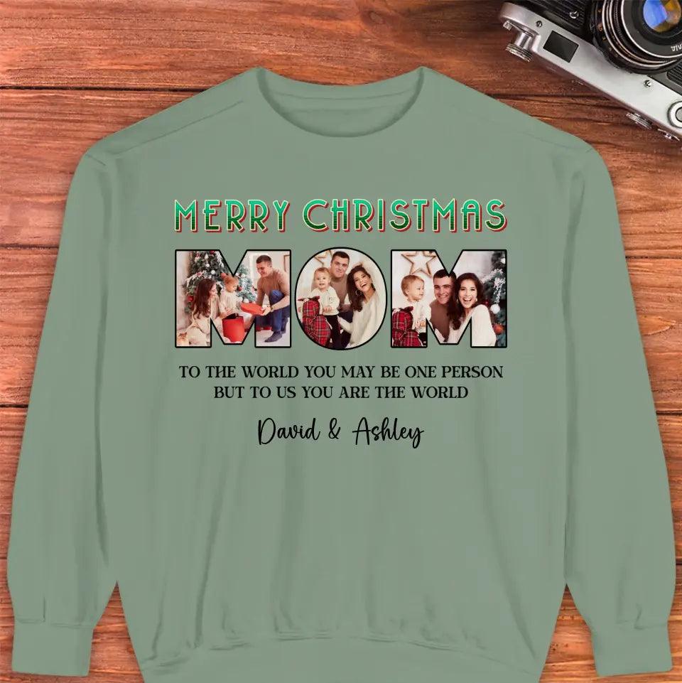 Merry Christmas Mom - Custom Photo - Personalized Gifts For Mom - Family Sweater from PrintKOK costs $ 45.99