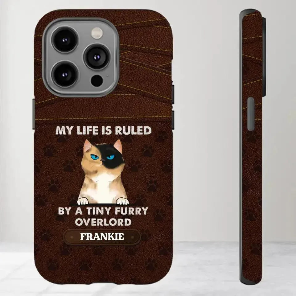 My Life Is Ruled By Cat - Custom Name 0 Personalized Gifts For Cat Lovers - iPhone Tough Phone Case from PrintKOK costs $ 29.99