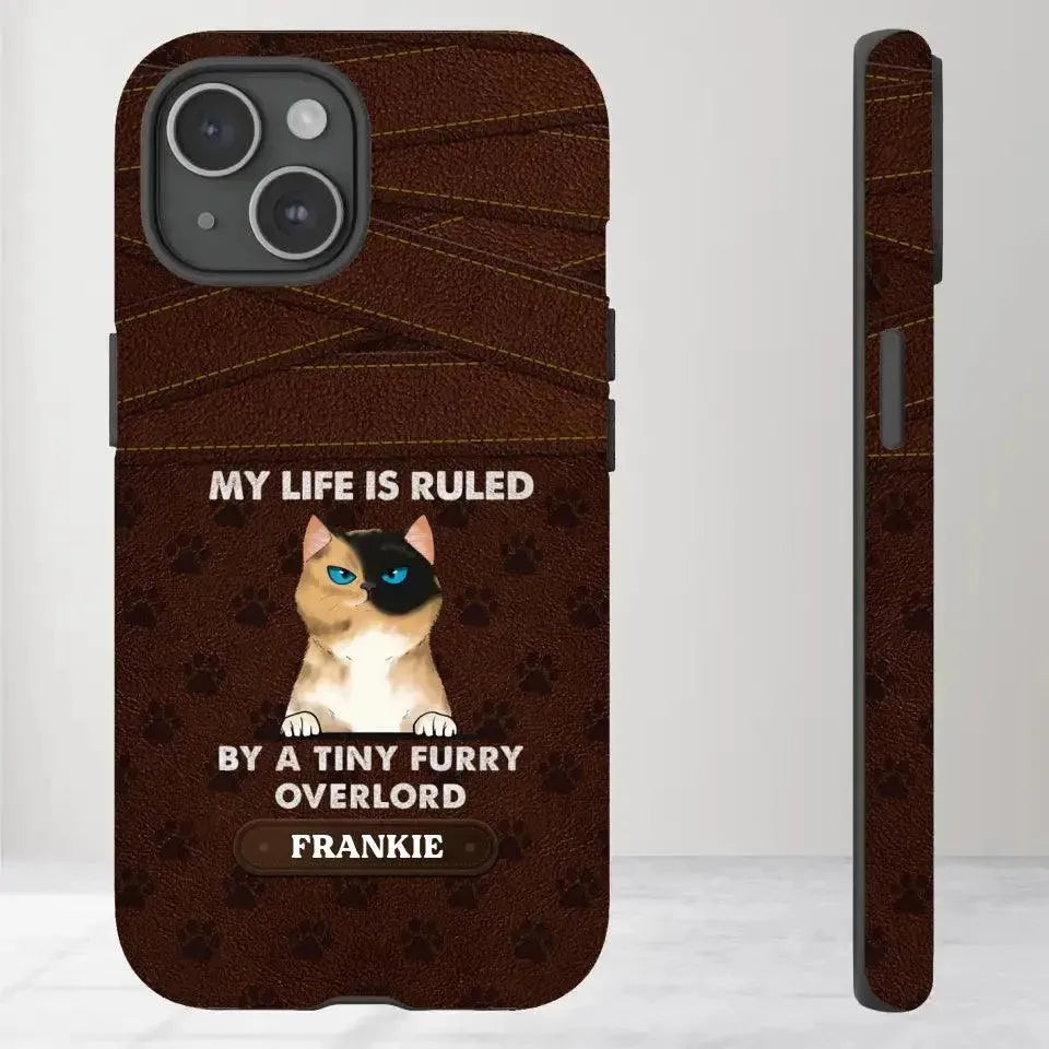 My Life Is Ruled By Cat - Custom Name 0 Personalized Gifts For Cat Lovers - iPhone Tough Phone Case from PrintKOK costs $ 29.99