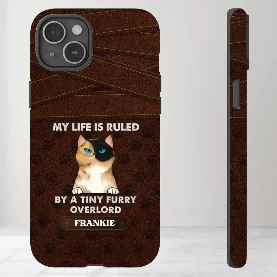 My Life Is Ruled By Cat - Custom Name 0 Personalized Gifts For Cat Lovers - iPhone Tough Phone Case from PrintKOK costs $ 29.99