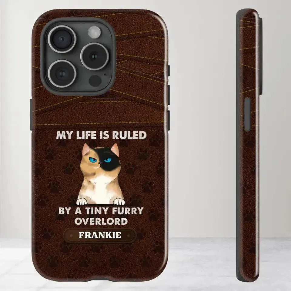 My Life Is Ruled By Cat - Custom Name 0 Personalized Gifts For Cat Lovers - iPhone Tough Phone Case from PrintKOK costs $ 29.99