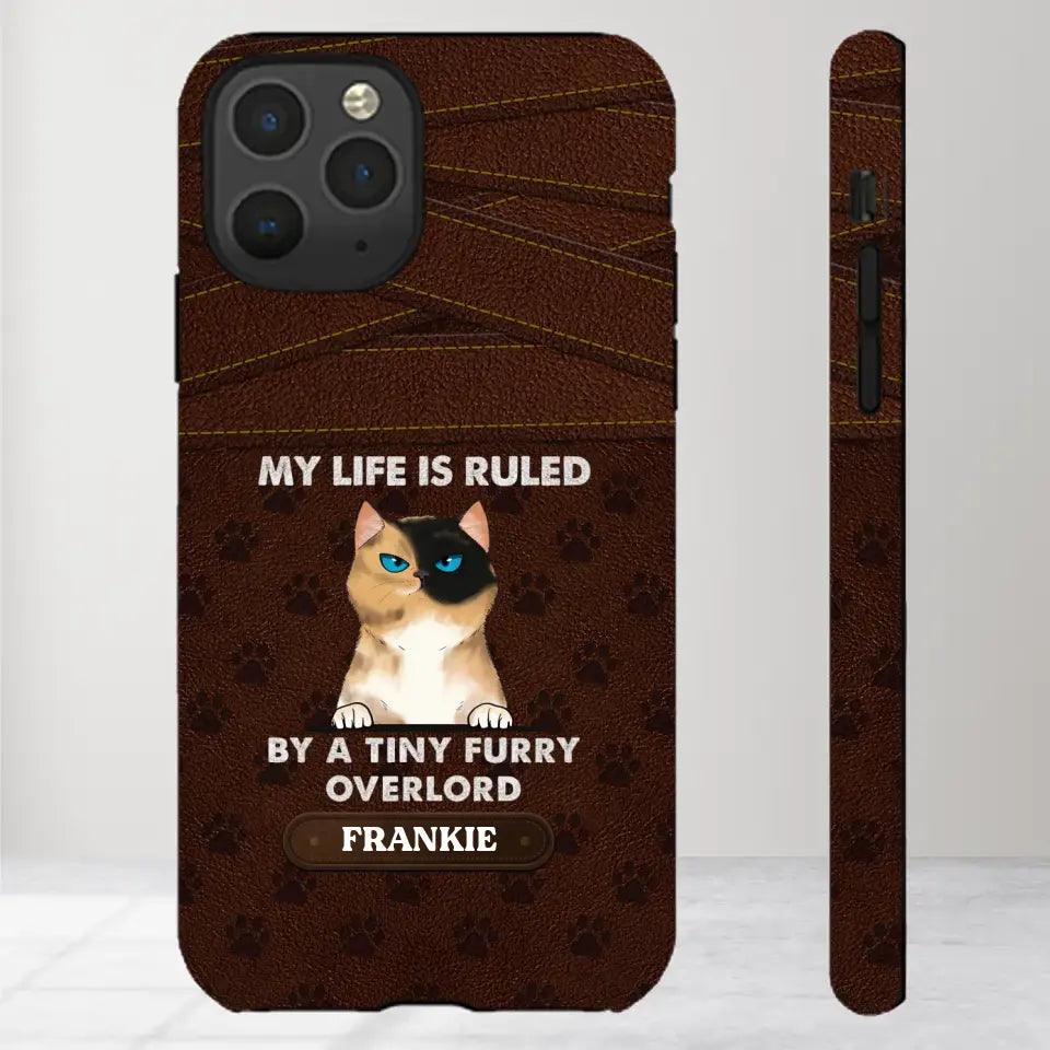 My Life Is Ruled By Cat - Custom Name 0 Personalized Gifts For Cat Lovers - iPhone Tough Phone Case from PrintKOK costs $ 29.99