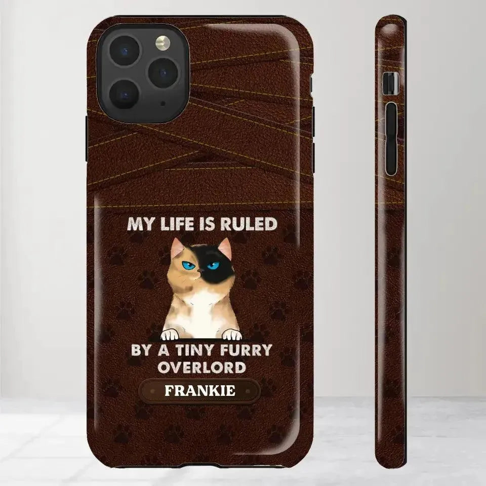 My Life Is Ruled By Cat - Custom Name 0 Personalized Gifts For Cat Lovers - iPhone Tough Phone Case from PrintKOK costs $ 29.99