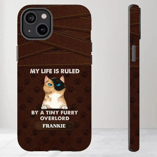 My Life Is Ruled By Cat - Custom Name 0 Personalized Gifts For Cat Lovers - iPhone Tough Phone Case from PrintKOK costs $ 29.99