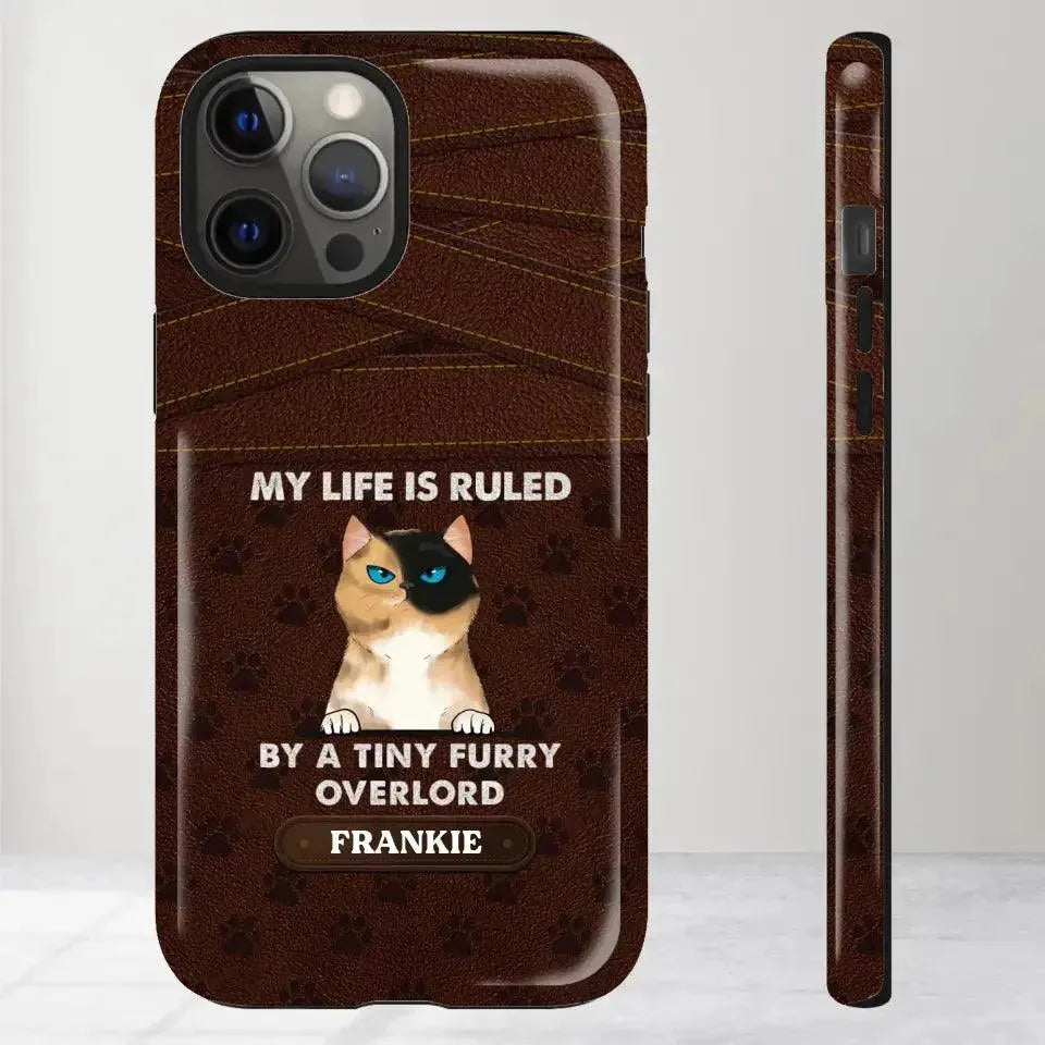 My Life Is Ruled By Cat - Custom Name 0 Personalized Gifts For Cat Lovers - iPhone Tough Phone Case from PrintKOK costs $ 29.99