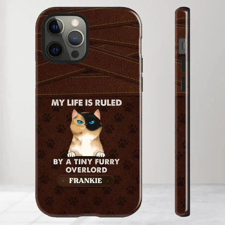 My Life Is Ruled By Cat - Custom Name 0 Personalized Gifts For Cat Lovers - iPhone Tough Phone Case from PrintKOK costs $ 29.99