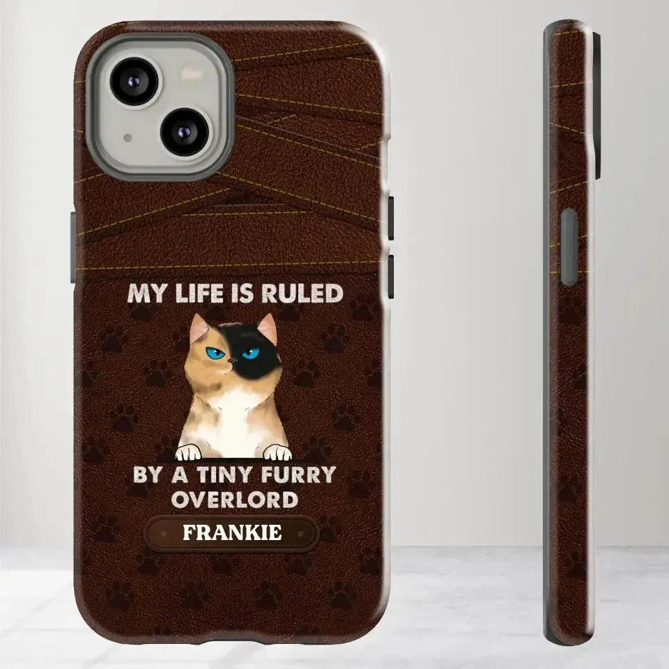 My Life Is Ruled By Cat - Custom Name 0 Personalized Gifts For Cat Lovers - iPhone Tough Phone Case from PrintKOK costs $ 29.99