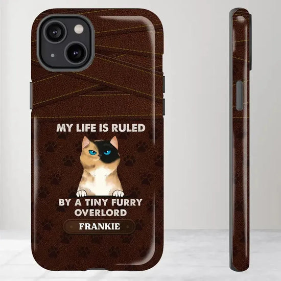 My Life Is Ruled By Cat - Custom Name 0 Personalized Gifts For Cat Lovers - iPhone Tough Phone Case from PrintKOK costs $ 29.99