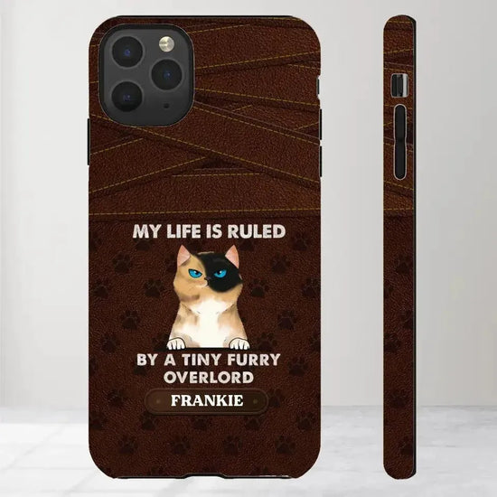 My Life Is Ruled By Cat - Custom Name 0 Personalized Gifts For Cat Lovers - iPhone Tough Phone Case from PrintKOK costs $ 29.99