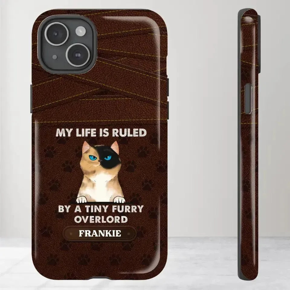 My Life Is Ruled By Cat - Custom Name 0 Personalized Gifts For Cat Lovers - iPhone Tough Phone Case from PrintKOK costs $ 29.99