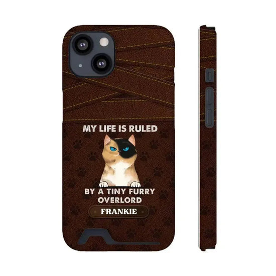 My Life Is Ruled By Cat - Custom Name 0 Personalized Gifts For Cat Lovers - iPhone Tough Phone Case from PrintKOK costs $ 36.99