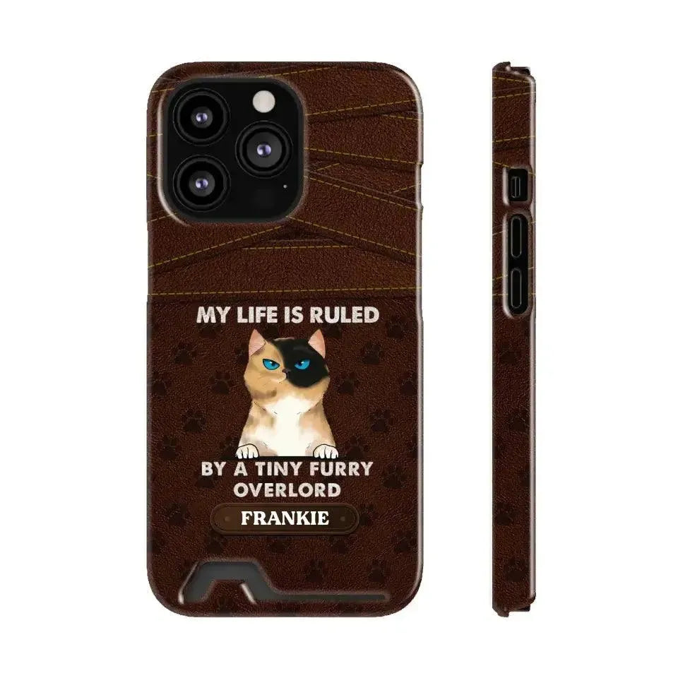 My Life Is Ruled By Cat - Custom Name 0 Personalized Gifts For Cat Lovers - iPhone Tough Phone Case from PrintKOK costs $ 36.99