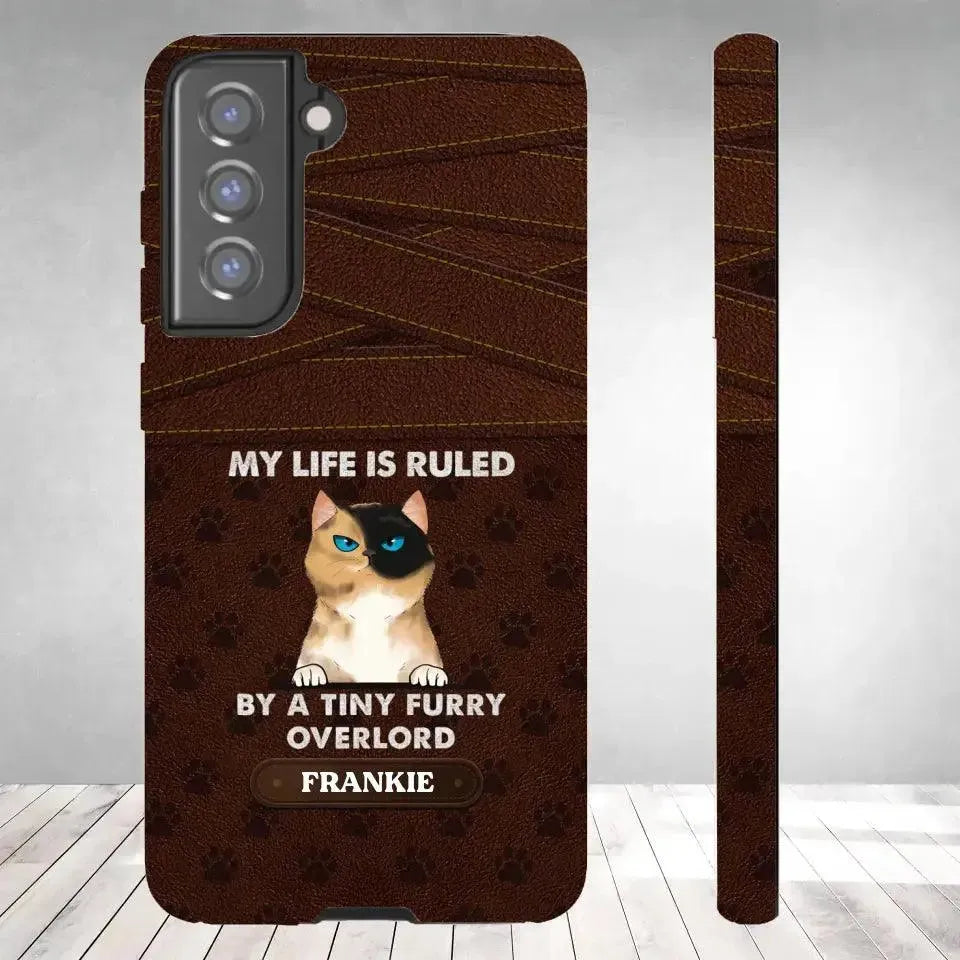 My Life Is Ruled By Cat - Custom Name - Personalized Gifts For Cat Lovers - Samsung Tough Phone Case from PrintKOK costs $ 29.99