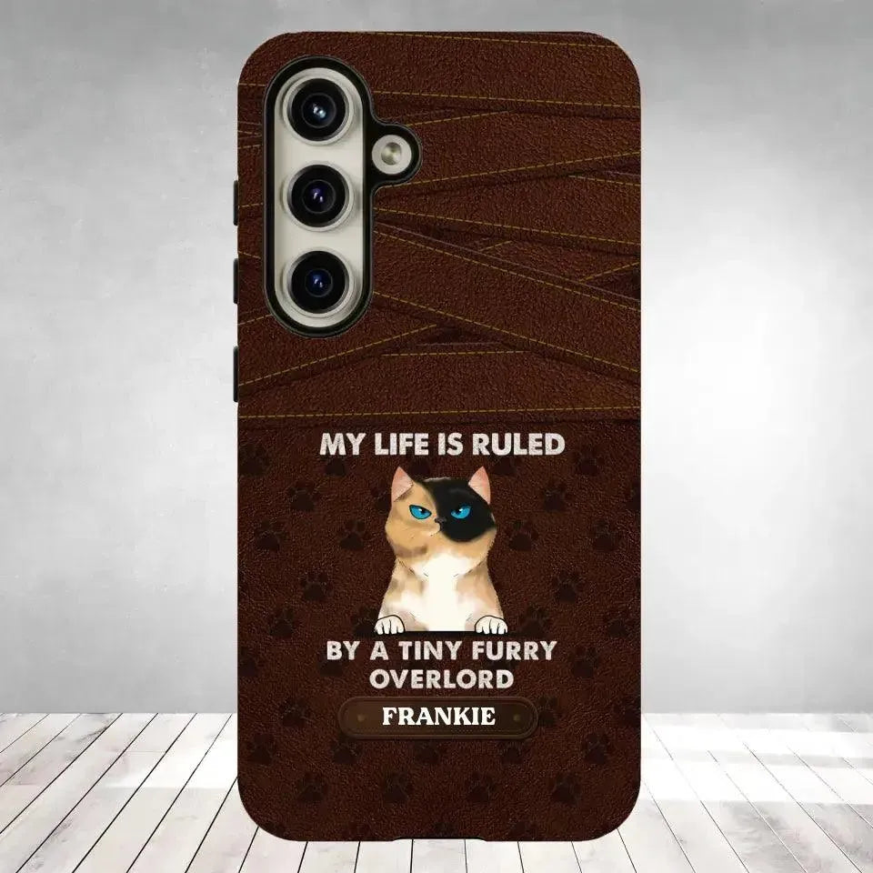 My Life Is Ruled By Cat - Custom Name - Personalized Gifts For Cat Lovers - Samsung Tough Phone Case from PrintKOK costs $ 29.99