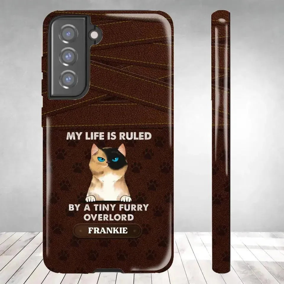 My Life Is Ruled By Cat - Custom Name - Personalized Gifts For Cat Lovers - Samsung Tough Phone Case from PrintKOK costs $ 29.99