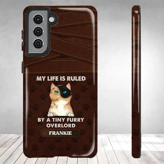 My Life Is Ruled By Cat - Custom Name - Personalized Gifts For Cat Lovers - Samsung Tough Phone Case from PrintKOK costs $ 29.99