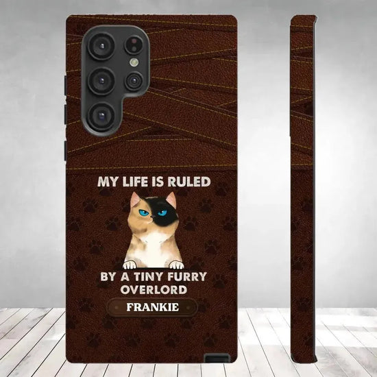 My Life Is Ruled By Cat - Custom Name - Personalized Gifts For Cat Lovers - Samsung Tough Phone Case from PrintKOK costs $ 29.99