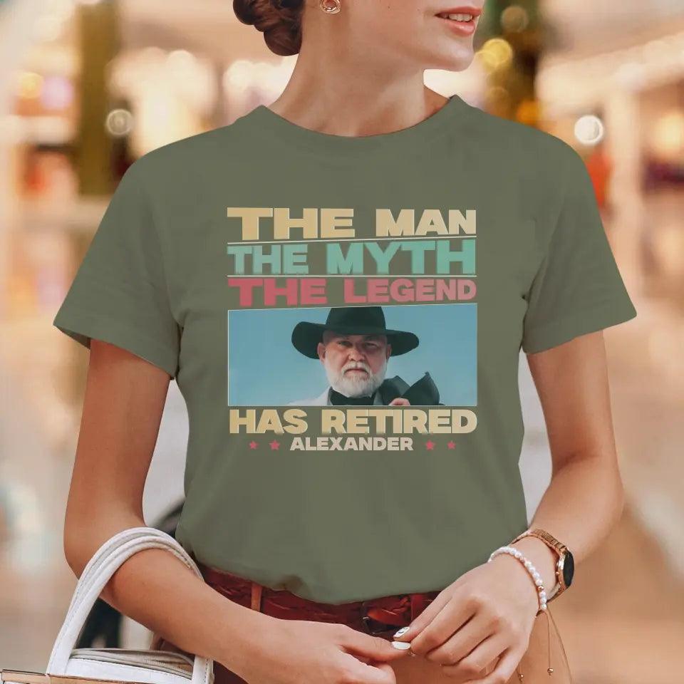 Retired Grandpa - Custom Photo - Personalized Gifts For Grandpa - T-Shirt from PrintKOK costs $ 29.99