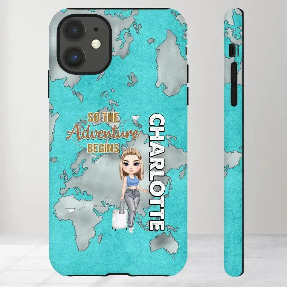 So The Adventure Begins - Personalized iPhone Tough Phone Case from PrintKOK costs $ 29.99