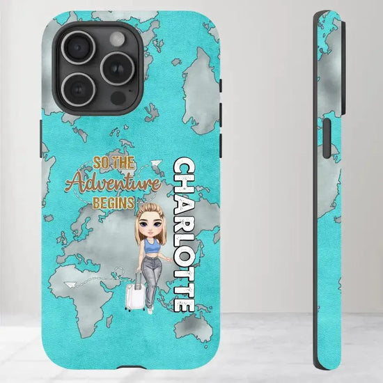 So The Adventure Begins - Personalized iPhone Tough Phone Case from PrintKOK costs $ 29.99