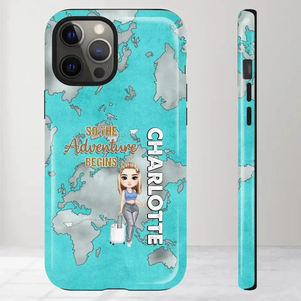 So The Adventure Begins - Personalized iPhone Tough Phone Case from PrintKOK costs $ 29.99