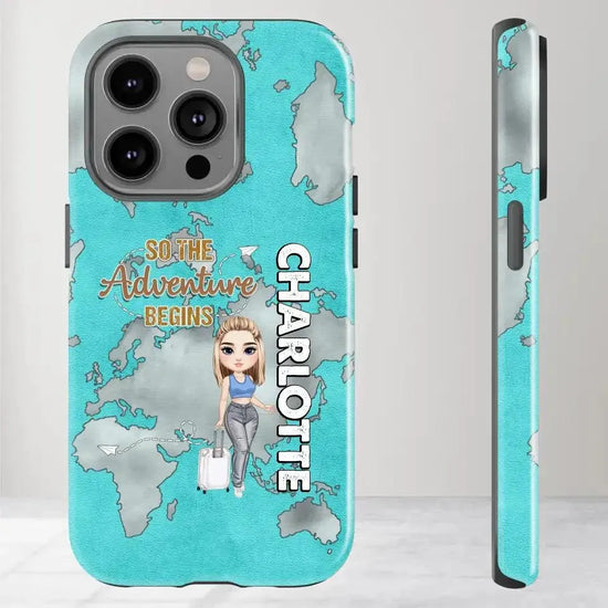 So The Adventure Begins - Personalized iPhone Tough Phone Case from PrintKOK costs $ 29.99